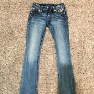 SOLDSize 26 miss me jeans. Slim boot